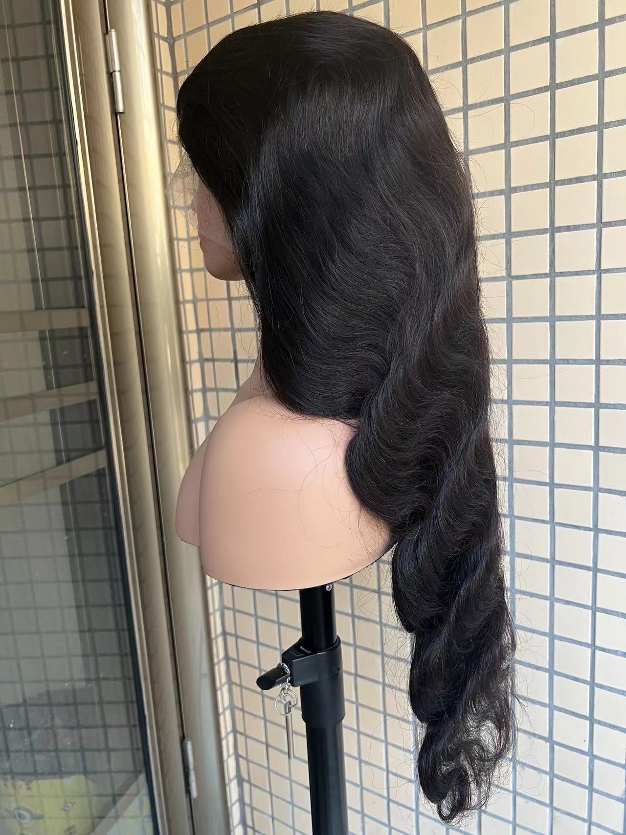 Pre-made 10A Top Virgin Body Wave 13x4 Transparent Lace Frontal Wigs - 180% Density