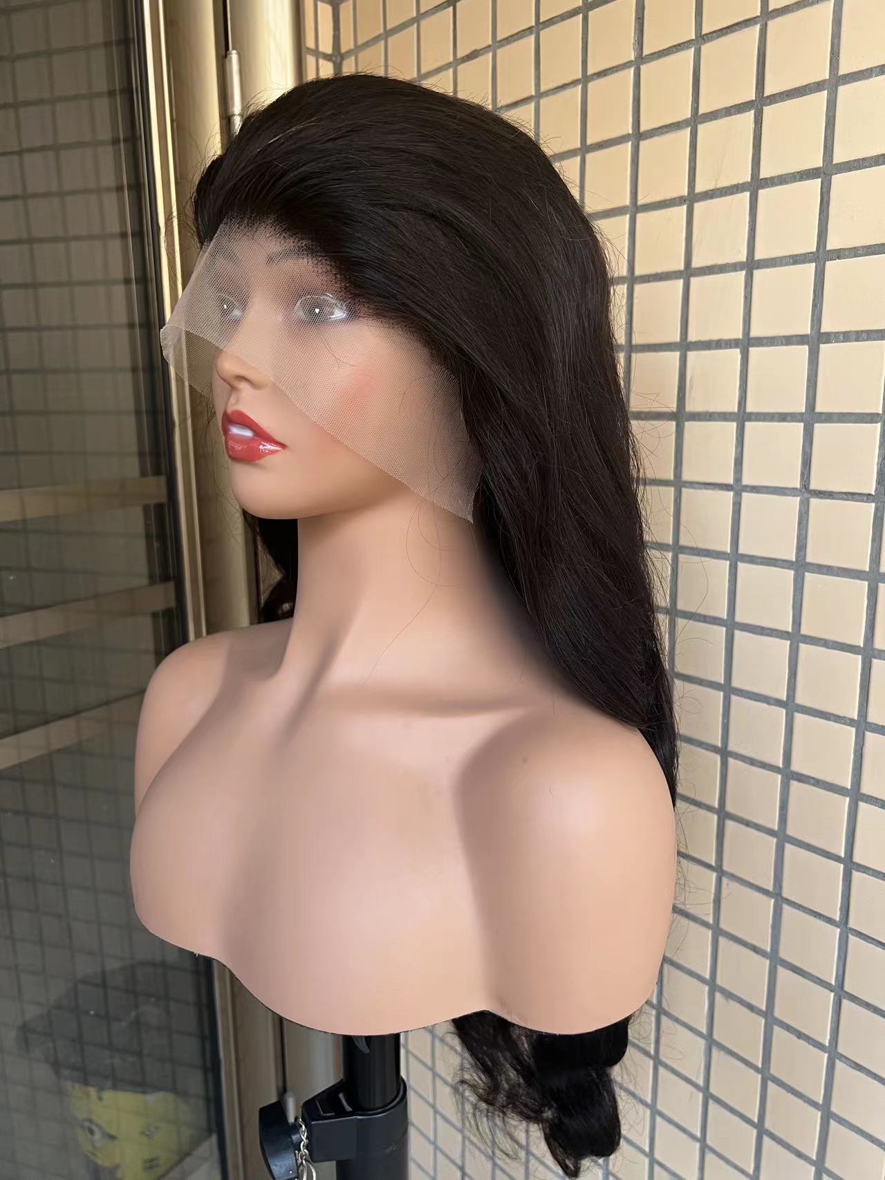 Pre-made 10A Top Virgin Body Wave 13x4 Transparent Lace Frontal Wigs - 180% Density