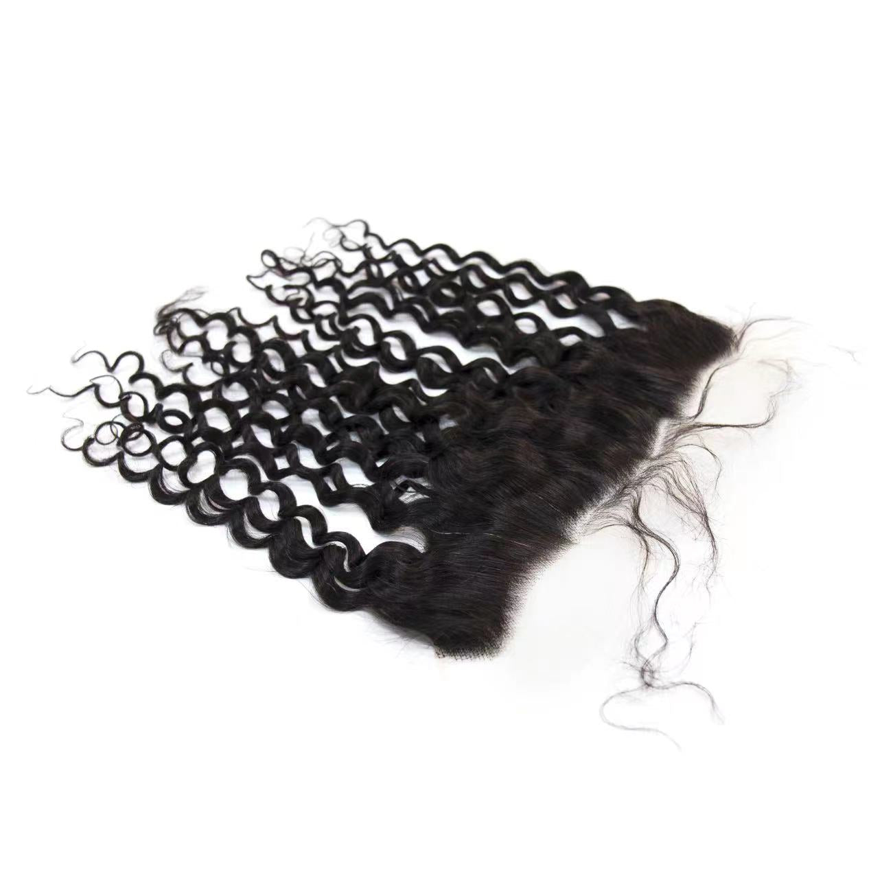 Top Virgin Deep Wave 13x4 Transparent/HD Lace Frontal