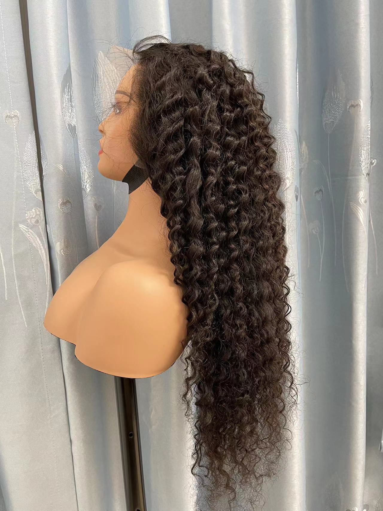 11A Top Virgin Hair Deep Wave Customized HD Frontal Lace Wig