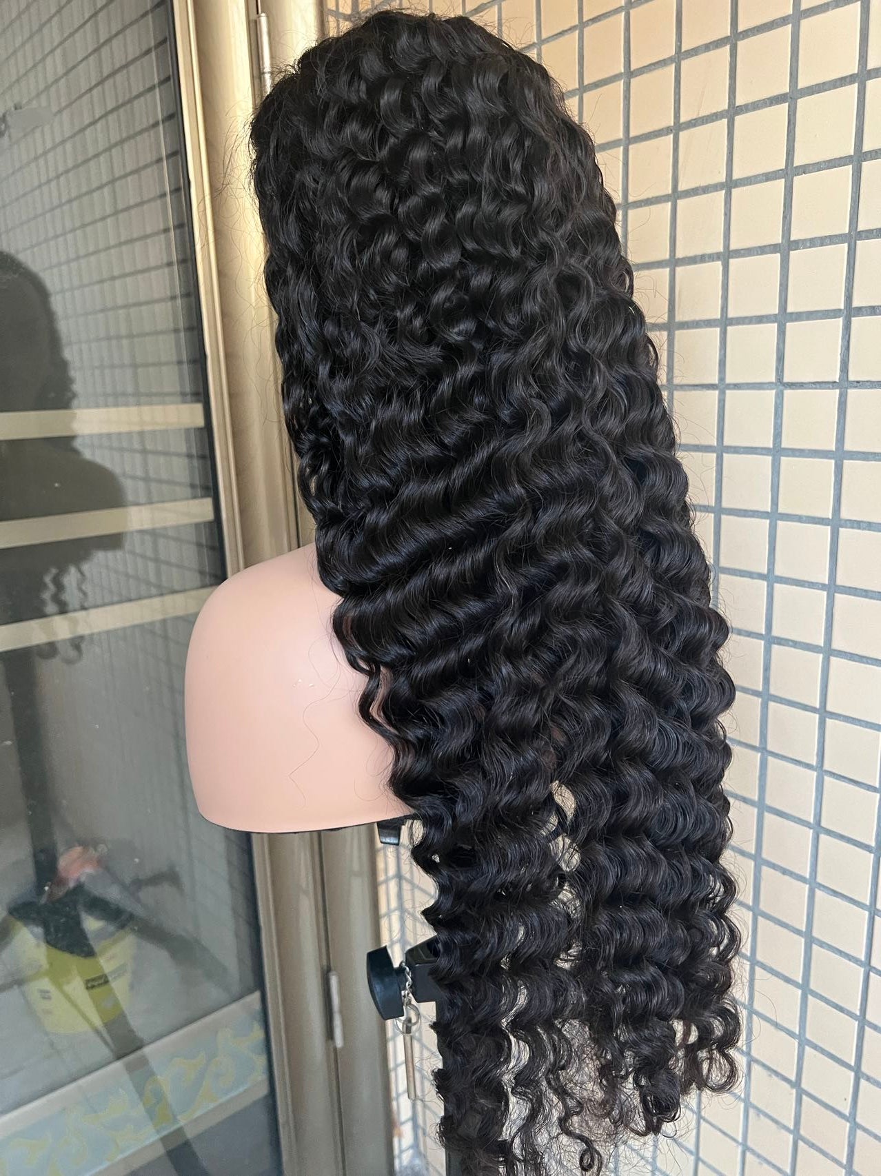 Pre-made 10A Top Virgin Deep Wave 13x4 Transparent Lace Frontal Wigs - 180% Density