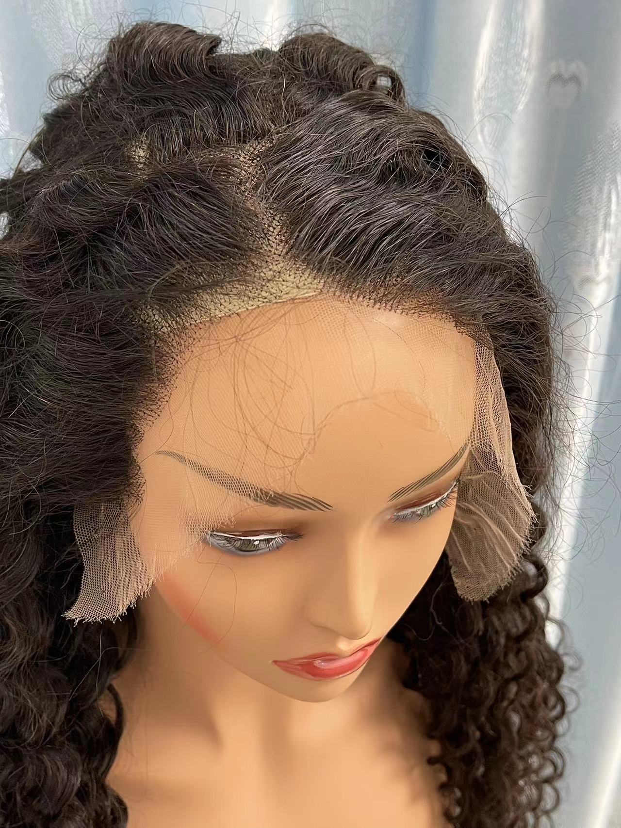 11A Top Virgin Hair Deep Wave Customized HD Frontal Lace Wig