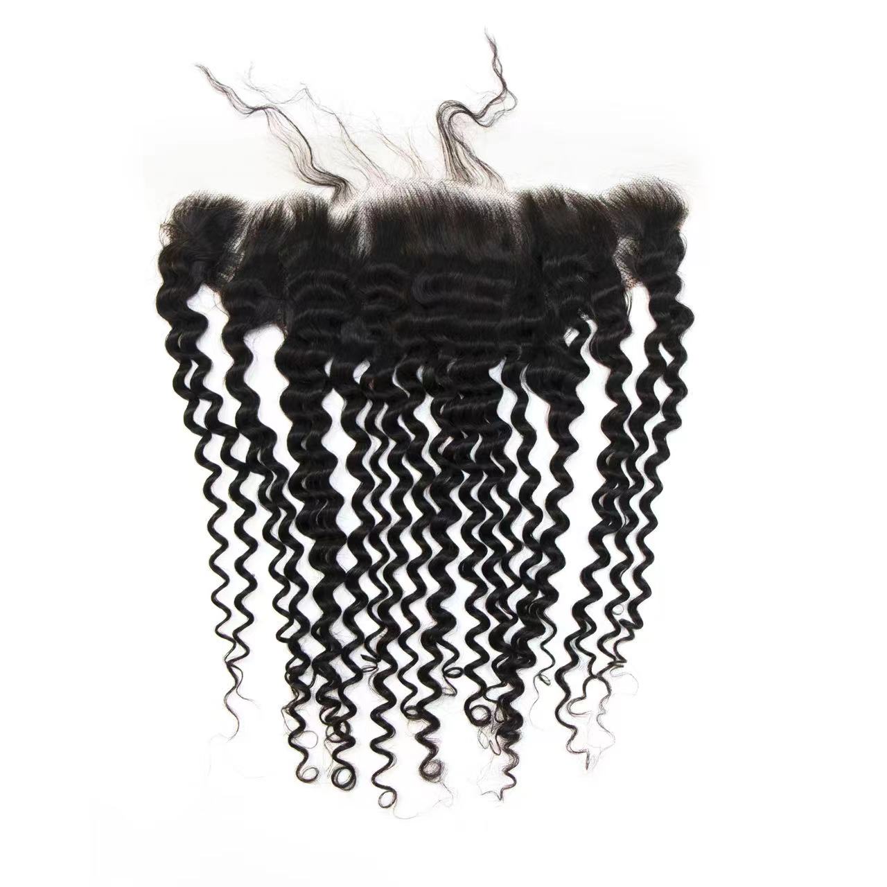 Top Virgin Deep Wave 13x4 Transparent/HD Lace Frontal