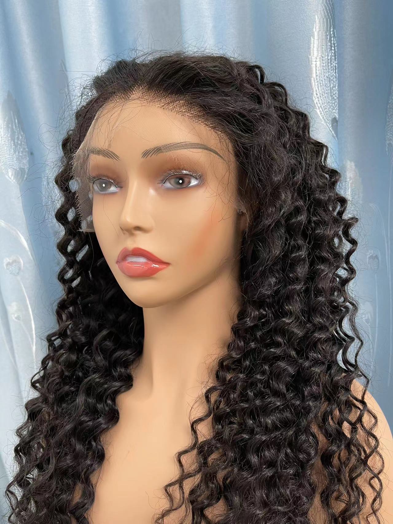 11A Top Virgin Hair Deep Wave Customized HD Frontal Lace Wig