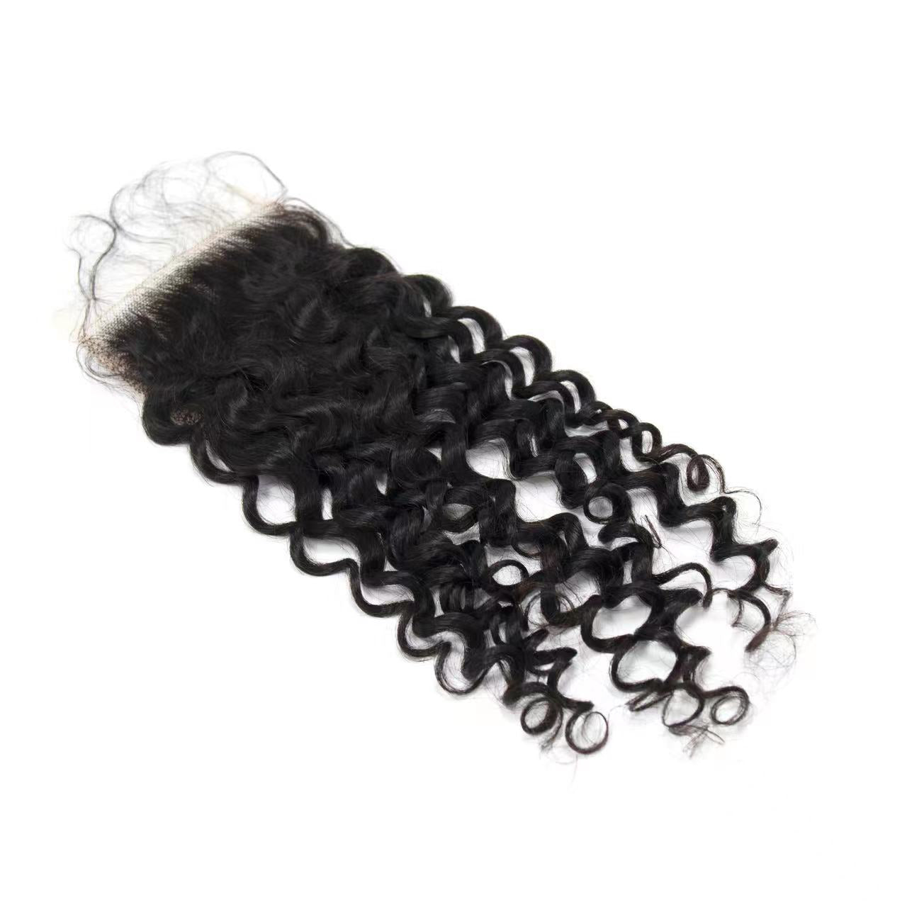 Top Virgin Italian Curly 5x5 Transparent/HD Lace Closure
