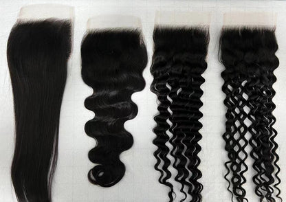 Top Virgin Straight 5x5 Transparent/HD Lace Closure