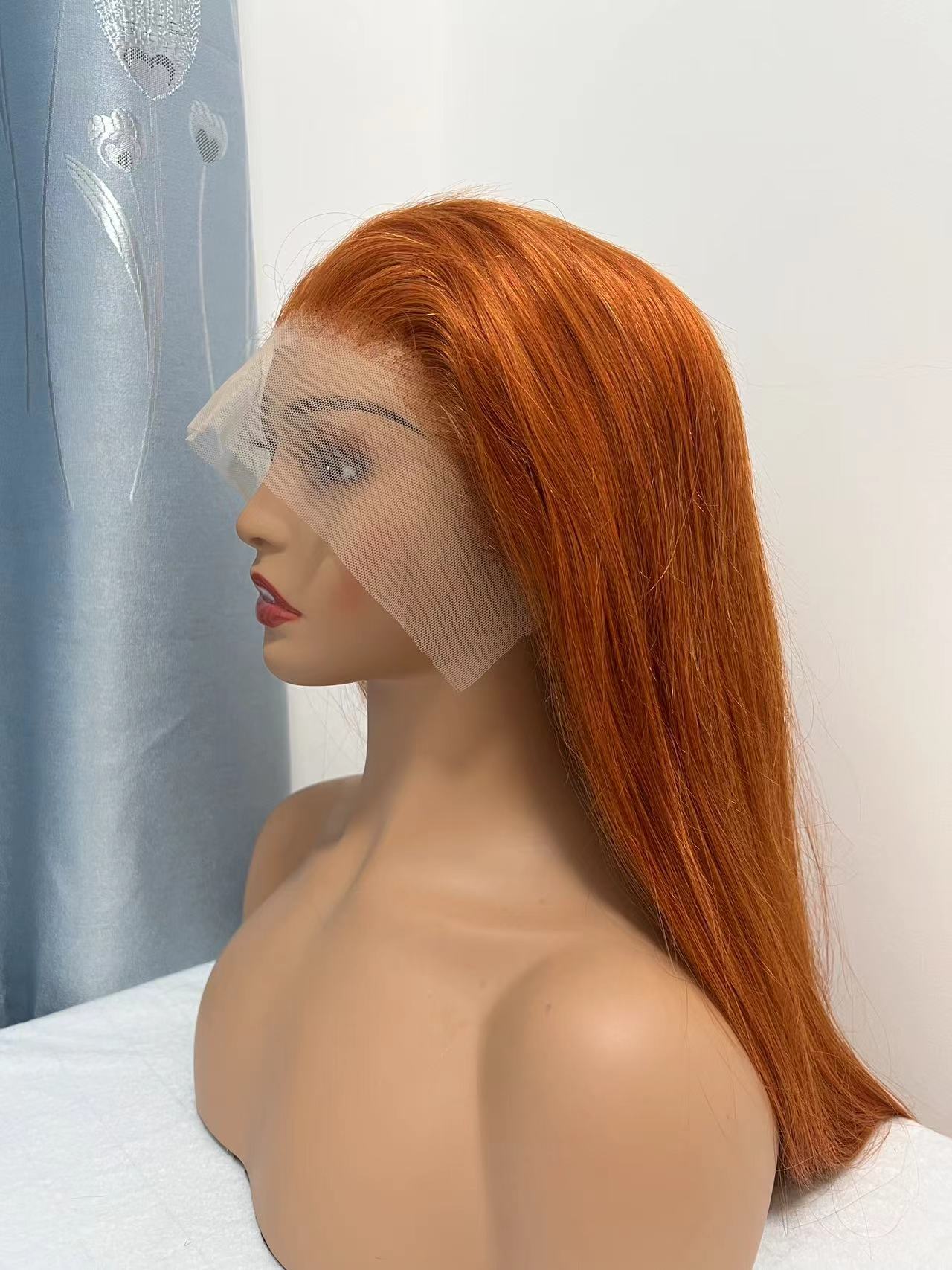 13*4 Transparent Lace Front Colored Wigs 180 Density - 