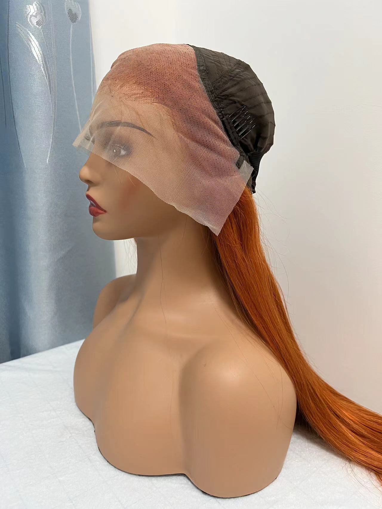 13*4 Transparent Lace Front Colored Wigs 180 Density - 