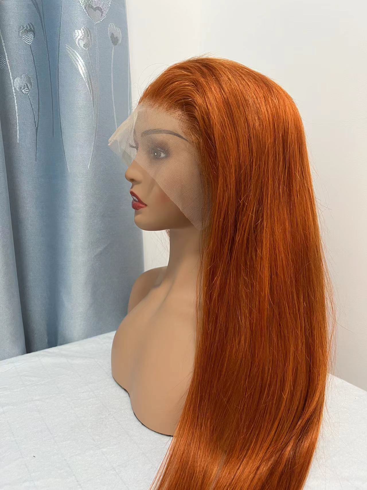 13*4 Transparent Lace Front Colored Wigs 180 Density - 