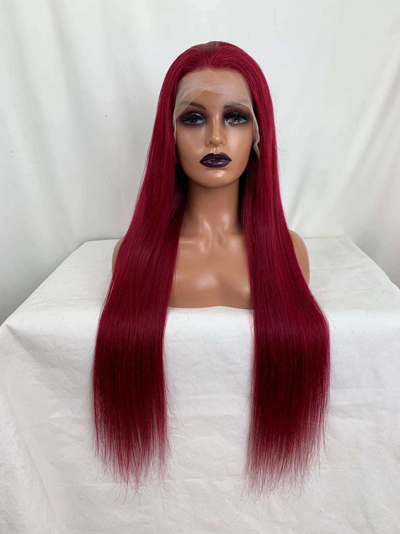 13*4 Transparent Lace Front Colored Wigs 180 Density - 