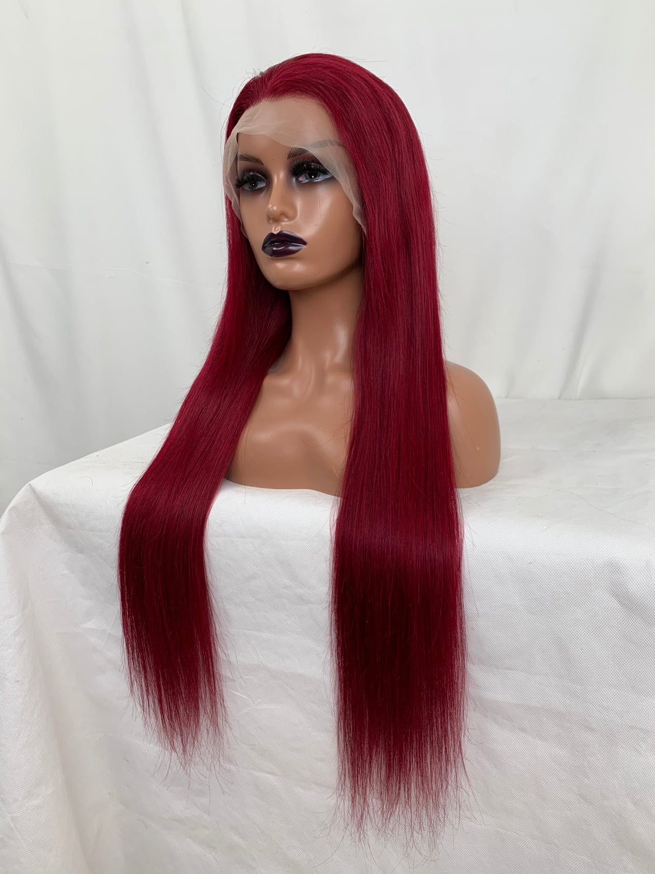 13*4 Transparent Lace Front Colored Wigs 180 Density - 