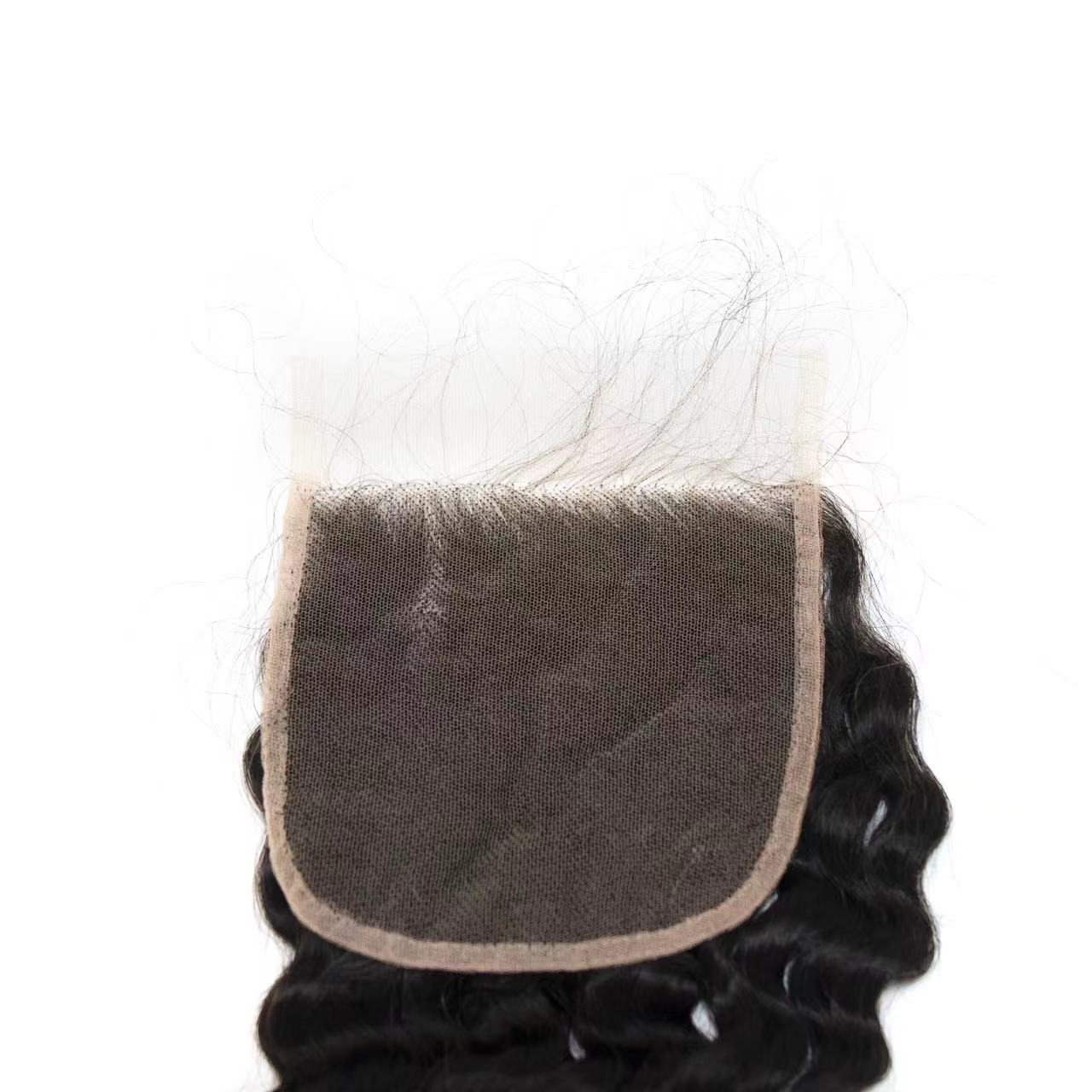 Top Virgin Deep Wave 5x5 Transparent/HD Lace Closure
