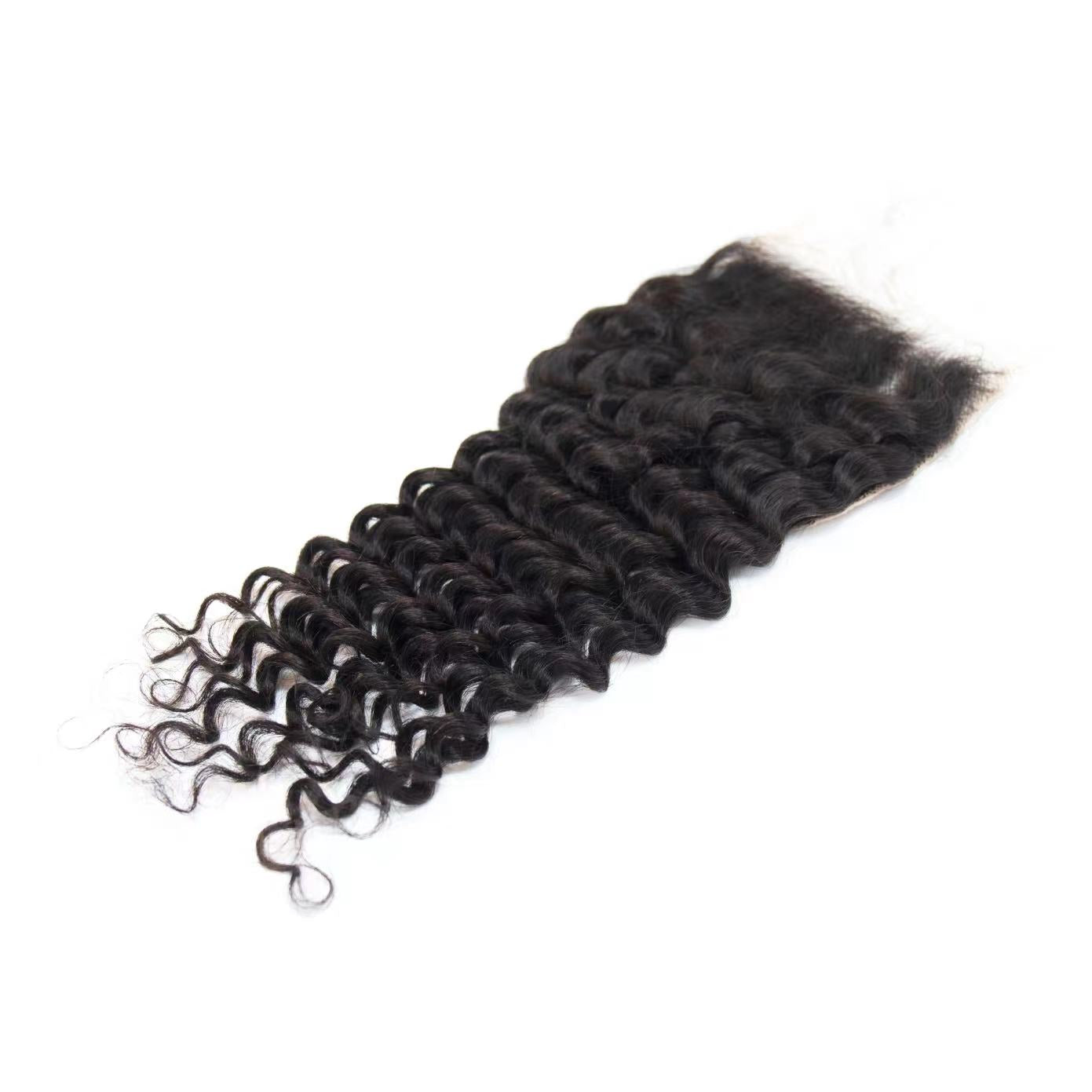 Top Virgin Deep Wave 5x5 Transparent/HD Lace Closure