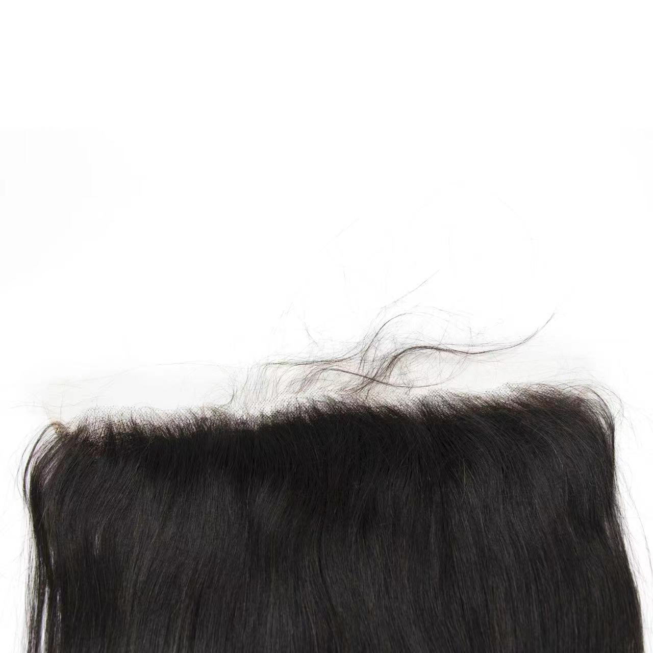Top Virgin Straight 13x4 Transparent/HD Lace Frontal